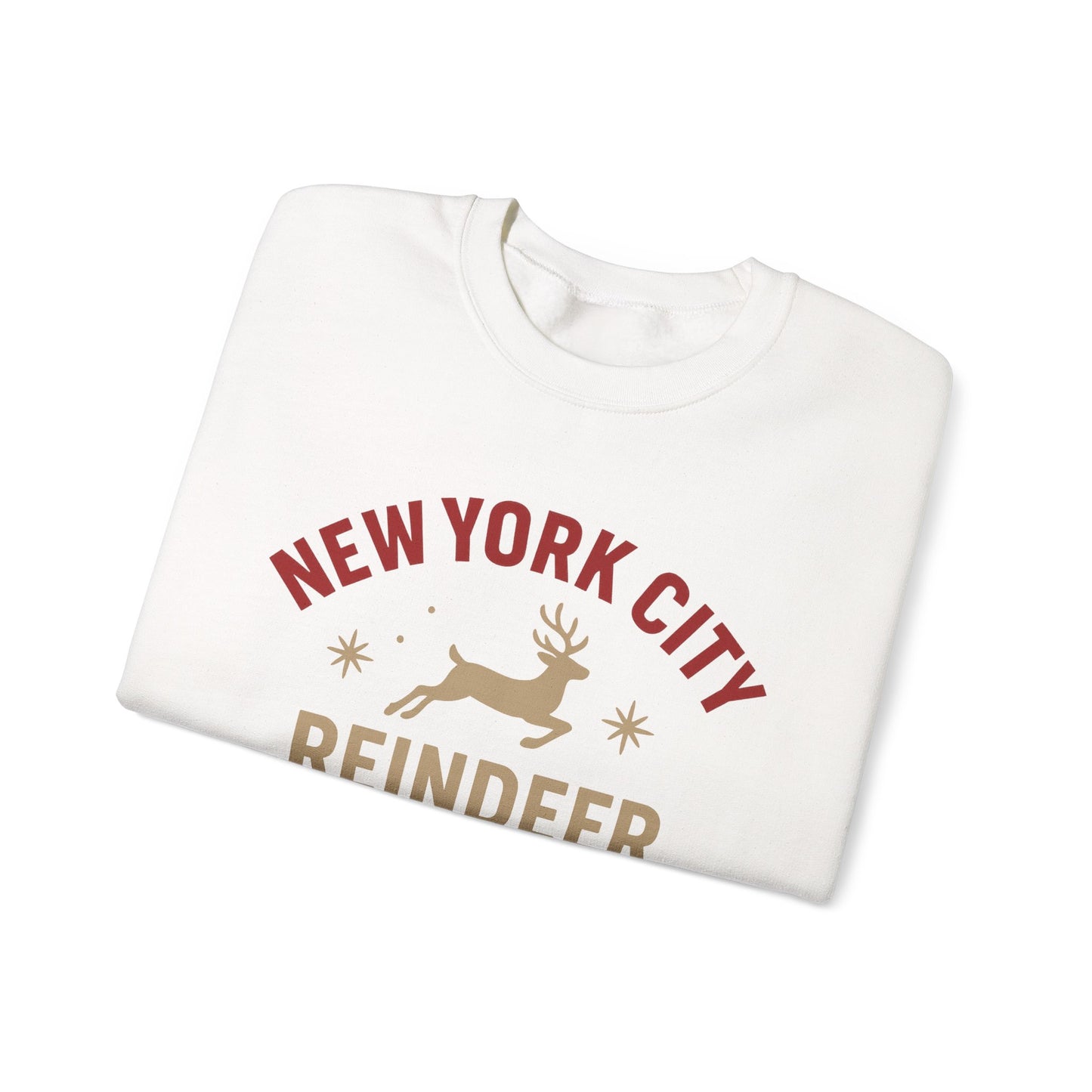 NYC Reindeer Route Crewneck Sweatshirt – Holiday Edition