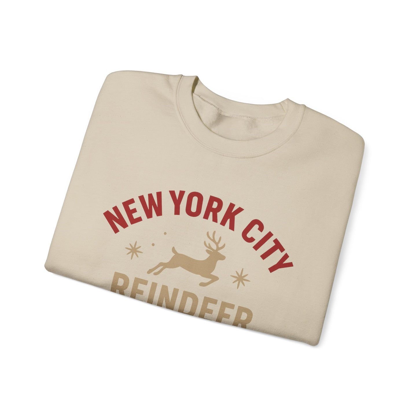 NYC Reindeer Route Crewneck Sweatshirt – Holiday Edition